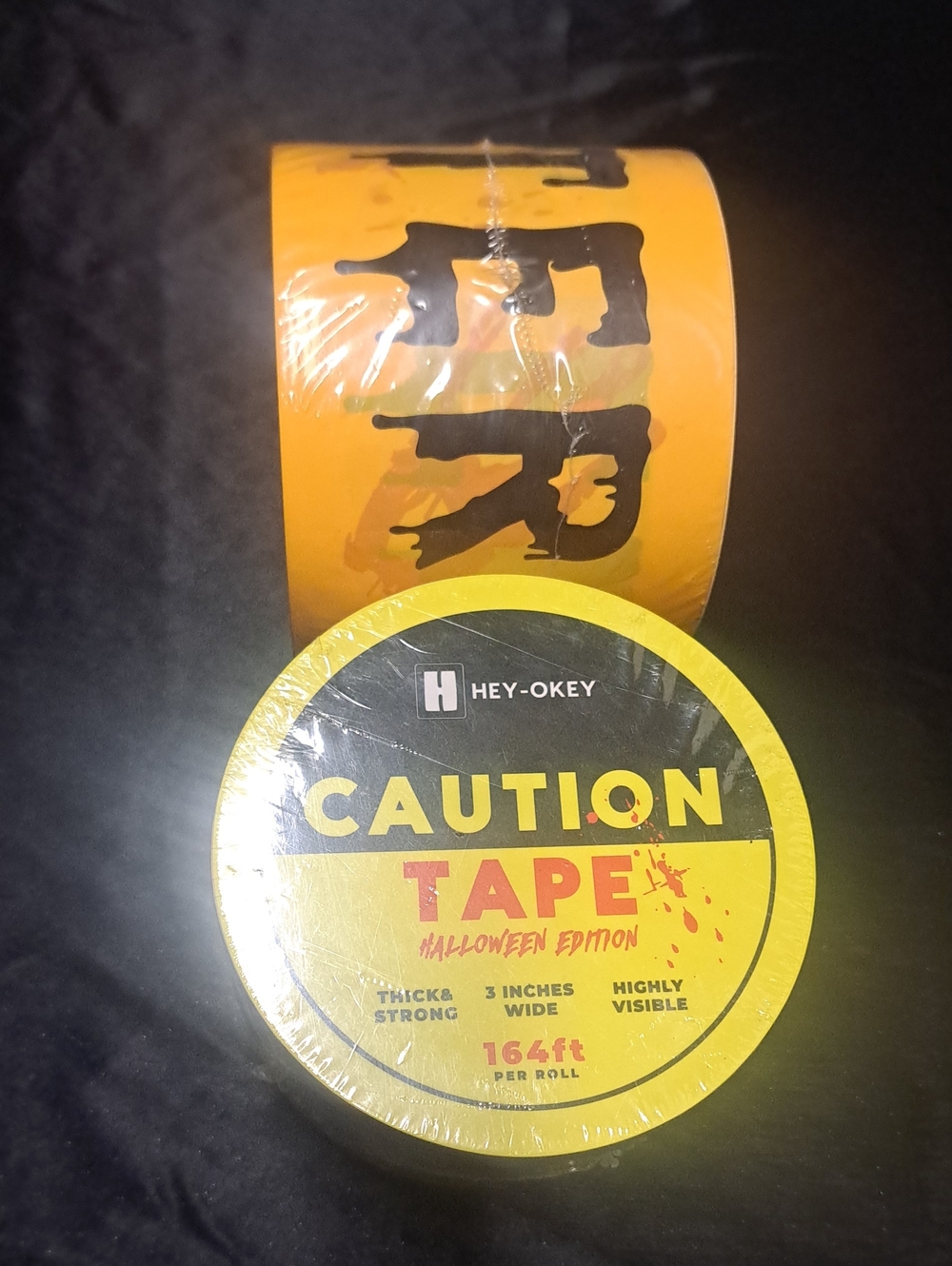 Hallowent Tape  Yellow CautionTape - Halloween Edition